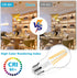 Ascher 60 Watt Equivalent, E26 LED Filament Light Bulbs, Warm White 2700K, Non-Dimmable, Classic Clear Glass, A19 LED Light Bulb with 80+ CRI, 6-P...