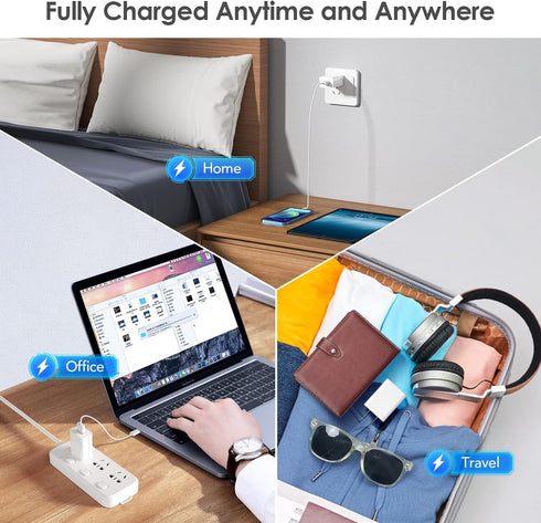 Mubarek USB Wall Charger,Fast Charger Safe USB Charger Block, Compact Fast Charging Block Adapter, Portable Power Adapter Lighting USB Charger Blo...
