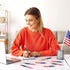 50Pcs Independence Day Pencil with Erasers American Flag Short Writing Pencils Red White Blue Patriotic Half Pencils for 4th of July School Office...