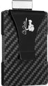 Carbon Fiber Wallet With Money Clip and Smart Pull-Out Strap for Ease of Use - Quick Card Access Card Holder Wallet - Wallet Clip - Slim Metal Wal...