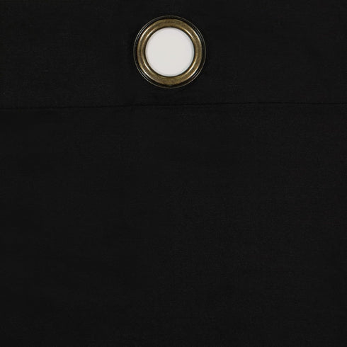 ECLIPSE Microfiber Total Privacy Blackout Thermal Grommet Window Curtain for Bedroom (1 Panel), 42" x 95", Black...