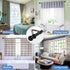 Curtain Rod, 48" - 84" Black Curtain Rods for Windows, 1" Diameter Decorative Adjustable Curtain Rod with Brackets for Room Divider, Bedroom, Livi...