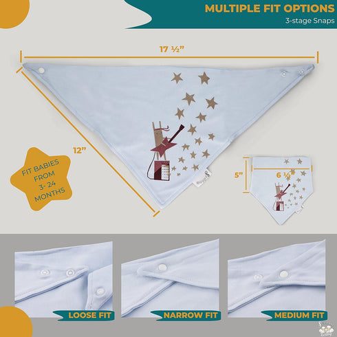 Soanna Baby Bandana Bibs 6 packs Bandana Drool Bibs 100% Cotton for Unisex Boys Girls SOFT And ABSORBENT...