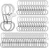anezus 100Pcs Key Chain Clip Hooks Swivel Lanyard Snap Hook Keychain Hooks for Lanyard Key Rings Crafting...