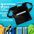 AiRunTech Waterproof Fanny Pack,Waterproof Phone Pouch for iPhone16 15 14 13 12 11 Pro Max,IPX8 Dry Bag for Snorkeling Beach Cruise Kayaking Pool ...