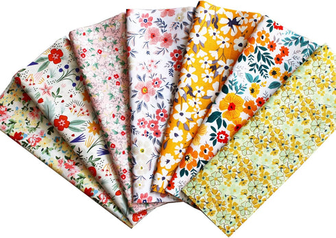 42-10" Quilting Cotton Fabric Bundles Printed Floral Craft Fabric Precut 100% Cotton Layer Cake Fabrics Quilting Squares for Any DIY Sewing Crafts...