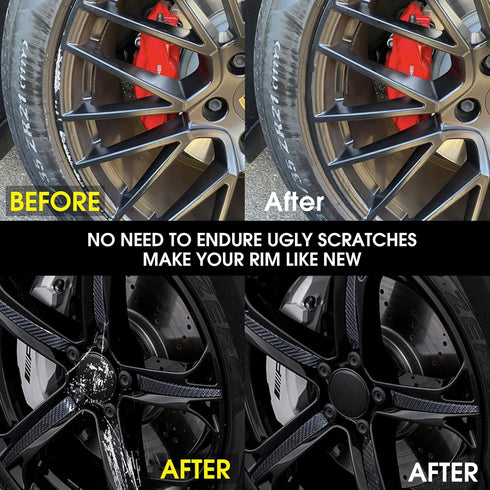 Silver Rim Touch Up Paint, Car Wheel Repair Kit Curb Rash, Quick And Easy Wheel Scratch Repair, Rim Paint For Car Wheel Repair, Universal Color Si...