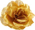 50 Pack Gold Roses Artificial Flowers Bulk, 3 Inch Stemless Fake Silk Roses for Decorations, Wedding, Faux Bouquets...