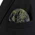 S&W SHLAX&WING Tie Sets for Men Silk Grooms Neckties Gold Floral Blue Matching Pocket Square Only...