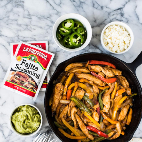 La Preferida Fajita Seasoning Mix (Bold Tex-Mex Spice Blend) for Chicken, Veggies & Steak – No MSG, No Artificial Flavors or Preservatives, 1.25oz...