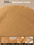 SMARTAKE 200 Pcs Parchment Paper Baking Sheets, 9x13 Inches Non-Stick Precut Baking Parchment, for Baking Grilling Air Fryer Steaming Bread Cup Ca...