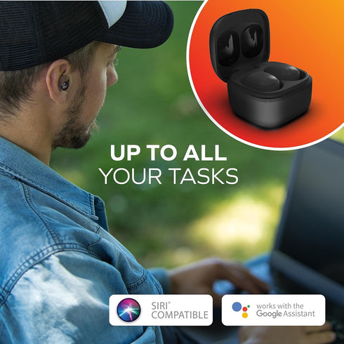 Coby Mini True Wireless Earbuds | Compact Lightweight in-Ear Headphones w/Case | World's Smallest Wireless Ear Buds w/Built-in Mic | Wireless Head...