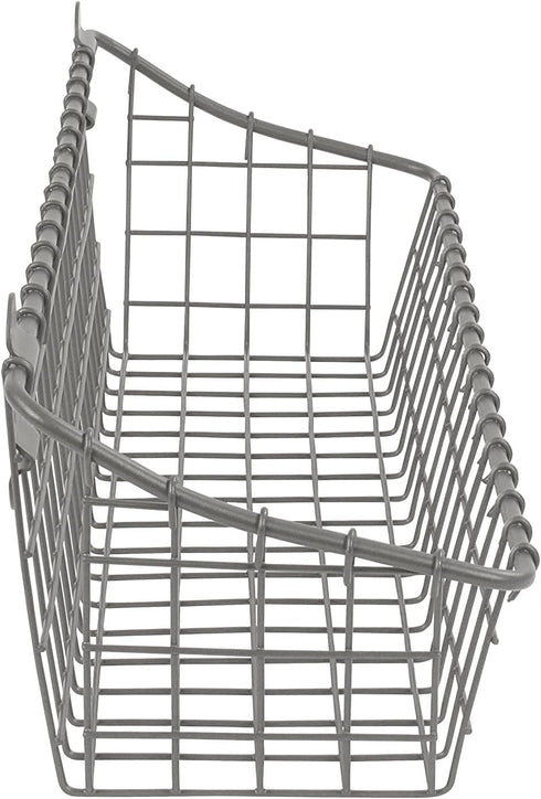Spectrum Diversified Vintage Cabinet & Wall Mount Basket, Medium, Industrial Gray...