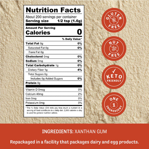 Judee’s Xanthan Gum 11.25 oz - 100% Non-GMO, Keto-Friendly - Gluten-Free and Nut-Free - Gluten-Free Baking Essential - Great for Keto Syrups, Sauc...
