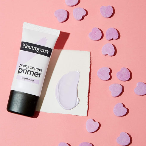Neutrogena Prep + Correct Primer for Brightening Skin, Illuminating Makeup Primer with Seaweed Extract to Help Brighten Skin & Minimize Pores, 1.0...