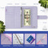 SOUL MAMA Budget Binder with Cash Envelopes - Purple Money Organizer for Cash, A6 Binder Cash Envelopes for Budgeting, Money Saving Binder with Ro...