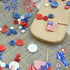 350-400 PCS 4th of July Buttons Ornament,Assorted Sizes Round Resin Buttons for Crafts Sewing Scrapbooks (Blue/red/White)...