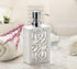 Creative Scents Mirror Janette White Hand Soap Dispenser for Bathroom - Mirrored Bathroom soap Dispenser for Countertop - Decorative Lotion Dispen...