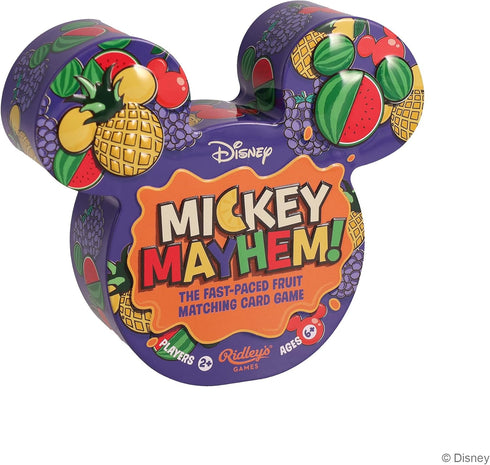 Ridley's Games: Mickey Mayhem|The Fast-Paced Fruit Matching Card Game|Great for Family Game Night|2+ Players, Ages 6+, 10-Minute Playtime...