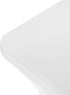 Peomeise 4FT Spandex Table Cover Rectangular Stretch Spandex Tablecloth (White,4FT)...