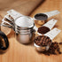 Last Confection 7pc Stainless Steel Measuring Cup Set - Includes 1/8 Cup Coffee Scoop - Measurements for Dry and Liquid Cooking & Baking Ingredien...
