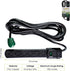 Go Green Power Inc. 6 Outlet Surge Protector, Black, 6ft Cord - 250 Joules, Circuit Breaker, Mountable, Great for in-Home Use...