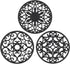 SMARTAKE 3 Set Silicone Trivet Mats, Multi-Use Carved Trivet Mat, Insulated Non-Slip Durable Kitchen Mats, Flexible Modern Kitchen Table Mat, for ...