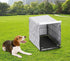 Pethiy Dog Crate Cover for Wire Crates, Fits Most 24" inch Dog Crates. Easy to Put On, Take Off, and Adjust - Cover only -Gray-24 Inch...