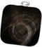 3D Rose Dark Fractal with Brown Colors. Pot Holder, 8 x 8...