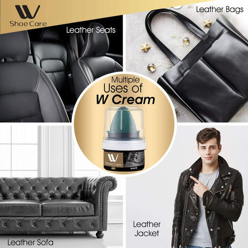 WBM Cleaning Kit, Cleaning Sponge,Instant Shine Sponge With Black Shoe Polish & Cream, Shoe Cleaner, Pack of 4...