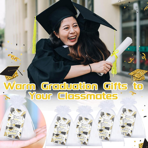 150 Pcs 2025 Graduation Gifts Keychain Class of 2025 Graduation Gifts Include 50 Inspirational Acrylic Keychain with Tassels 50 Grad Cards 50 Orga...