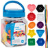 Edx Education Large Buttons - Mini Jar Set of 60 - Lacing Activity - Sensory and Fine Motor Skill Development - Math Manipulative for Kids...