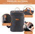 4 Bottle Carrier Tote, Thicken Felt Wine Carrier Padded Portable Wine Bottle Bag with Leather Handles & Shoulder Strap for Party, Picnic, Travel, ...