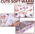 Pet Blanket Soft Fluffy Fleece Pet Mat Doggy Flannel Blanket Dog Cat Cute Paw Print Pet Blankets Pink Paw Medium(30''*20'')...
