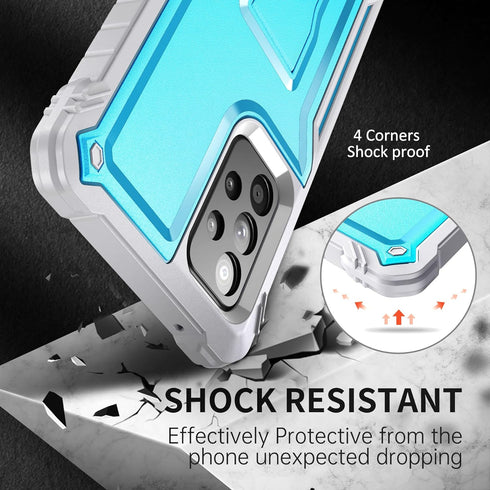FITO for Samsung A52 Case Built in Screen Protector, Dual Layer Shockproof Heavy Duty Case with Kickstand Compatible with Samsung Galaxy A52 Phone...