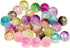 Mixed Color Acrylic Crackle Round Beads Transparent Plastic Loose Beads for DIY Craft Jewelry Making (12mm - 100pcs)...