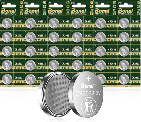 BONAI CR2032 Battery 3V Lithium Battery Coin Button Batteries 30 Count...