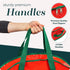 Handy Laundry, Christmas Wreath Storage Bag - Durable, Tarp Material, Zipper, Sturdy Carry Handles, Pest Protection - Ideal Home, Garage Organizat...
