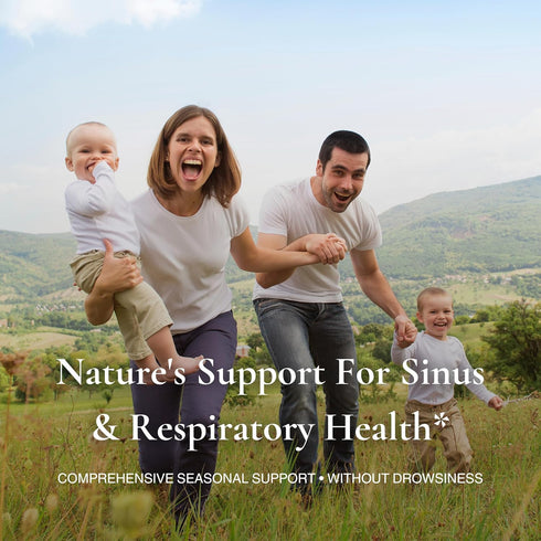 Allurtica | Sinus & Respiratory Support Supplement with Quercetin and Stinging Nettle | Seasonal Support for Adults & Kids | Non Drowsy | 40 Capsu...