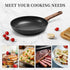 Frying Pan Nonstick - 9.5 Inch Pan,Non Stick Skillet Pans Egg Omelette Pan, Black Nonstick Non Toxic Frying Pan,Oven Safe, Induction Compatible, P...