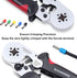 Ferrule Crimping Tool,Knoweasy HSC8 6-4A Ferrule Crimper and Wire Crimping Tool Used for 23-7 AWG (0.25-10 mm²) Cable End-Sleeves...
