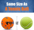 Indestructible Dog Ball, Orange - Tough Dog Toy for Aggressive Chewers, Great for Indoor and Outdoor Play, Soft Dog Toy for Fetch...