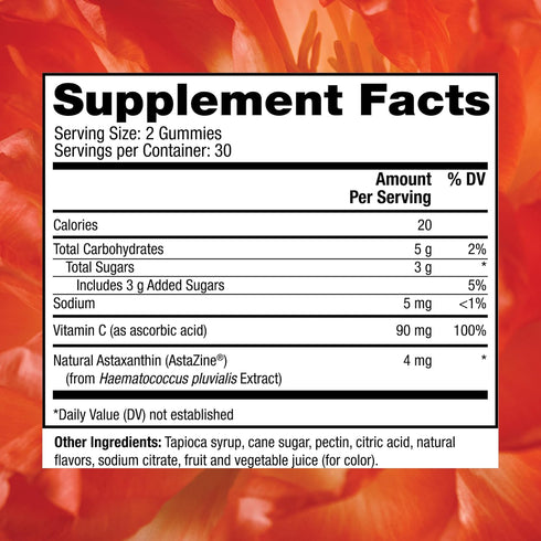 Reserveage Vegan Collagen Builder Gummies with Astaxanthin & Vitamin C - Antioxidant Supplement for Skin Elasticity & Hydration - Joint Support Su...