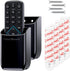 TotalMount Hole-Free Remote Holders – Eliminate Need to Drill Holes in Your Wall (Black Remote Control Holders, Quantity 2)...