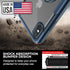 Kitoo Made in USA Designed for iPhone X/XS Max Case - Carbon Fiber Trim & Ring Stand | Anti-Yellowing | 12ft Drop Tested - Blue...