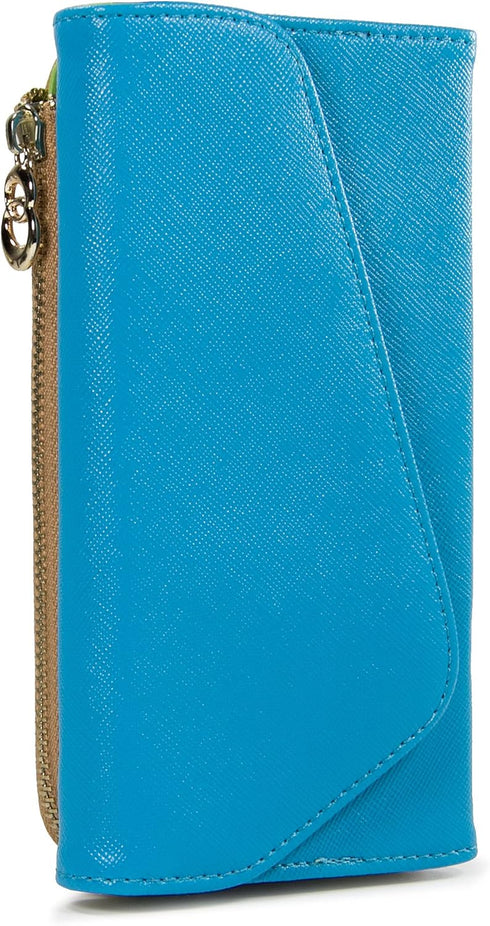 Clutch Wallet with Wristlet and Crossbody Strap for Smartphones or Phablets up to 5.7 Inch - Carrying Case - Frustration-Free Packaging - Light Bl...