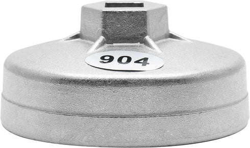 Model 904 Oil Filter Wrench, 79mm 15 Flute Filter Removal Cup Wrench, Oil Filter Cap Removal Socket Tool...