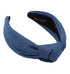 Dark Blue Denim Headbands for Women Get Compliments Head bands for Women's Hair are Chic. Knotted Headband is a Girls Fashion Designer Top Knot Ad...