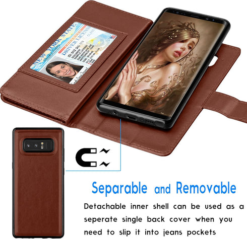 Tekcoo Compatible for Galaxy Note 8 Wallet Case/Samsung Galaxy Note 8 PU Leather Case, Luxury ID Cash Credit Card Slots Holder Carrying Flip Cover...