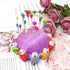 Honbay Handmade Product Chinese Traditional Style Needle Pin Cushion with 10 Kids (Purple)...